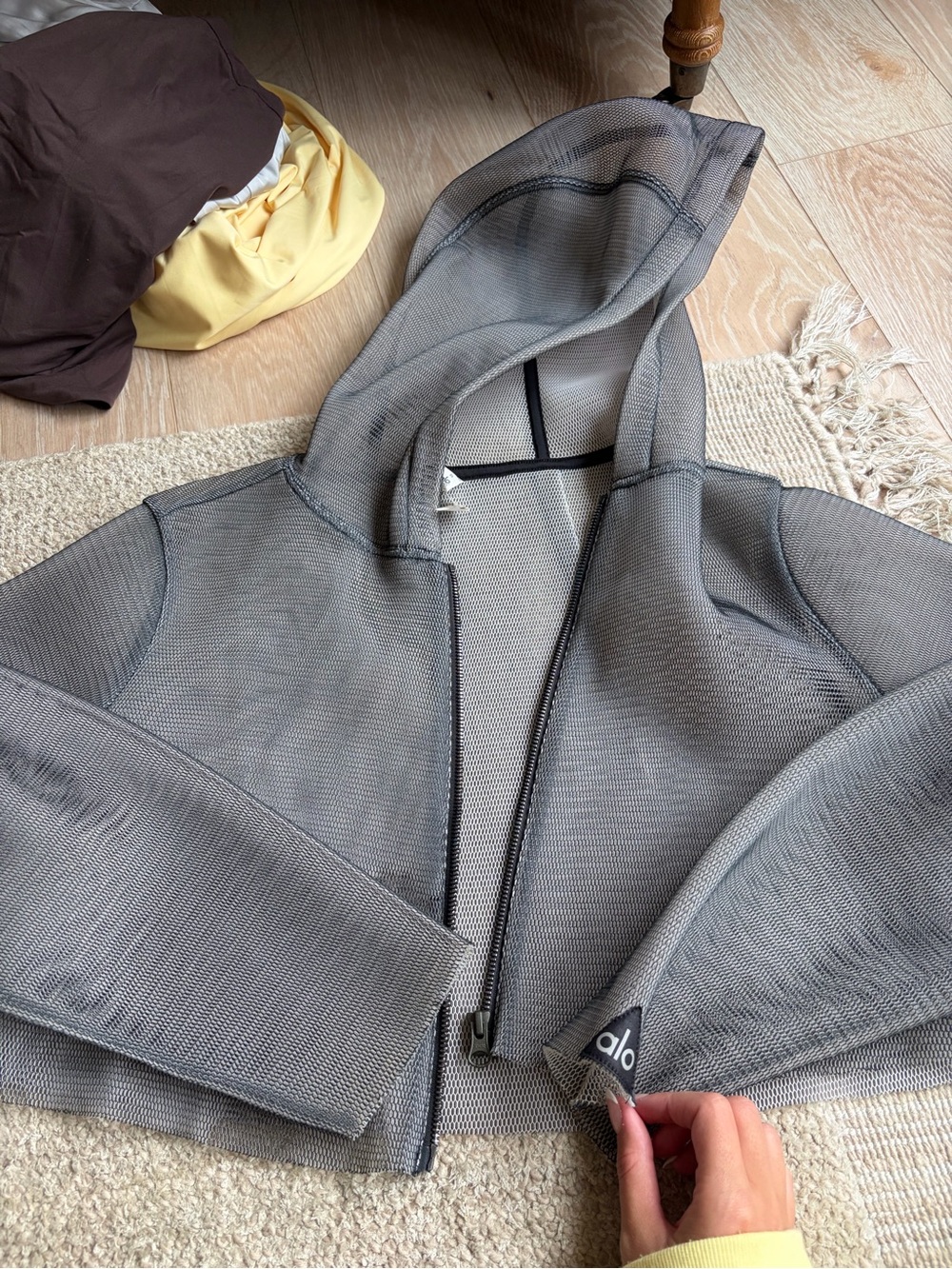 Alo Mesh Zip Up